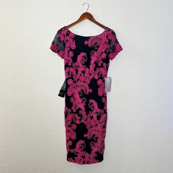 JS COLLECTION EMBROIDERED SHIFT DRESS - Picture 2 of 10